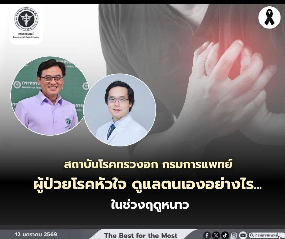 ผู้ป่วยโรคหัวใจ ดูแลตนเองอย่างไร ในช่วงฤดูหนาว